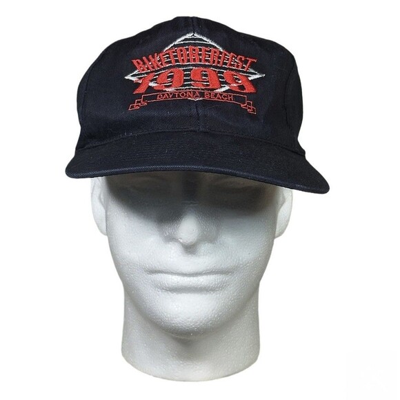 Vintage 90’s Biketoberfest ‘99 Motorcycle Rally SnapBack Biker Hat - Picture 1 of 5